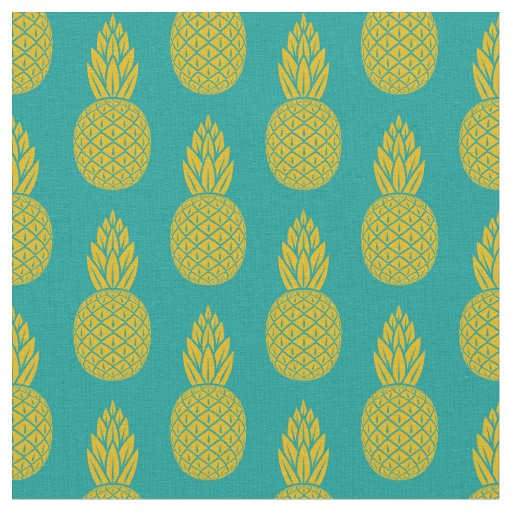 Pineapple Tropical Fruit Fabric