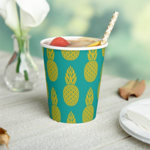 Pineapple Tropical Fruit Paper Cups