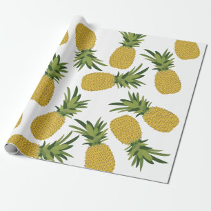 Pineapple Tropical Fruit Pattern Wrapping Paper