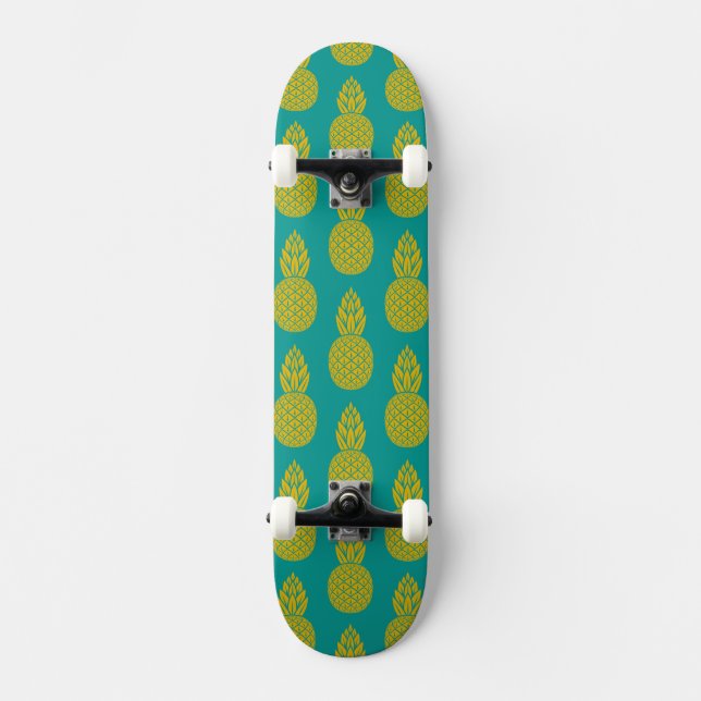 Pineapple Tropical Fruit Skateboard Deck (Front)