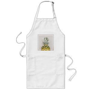 Pineapple Tropical Mrs Bride Long Apron