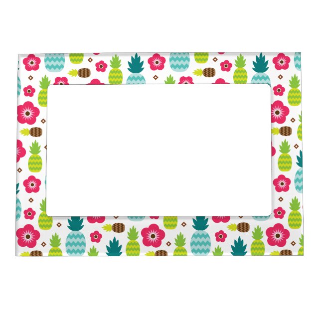Pineapple Tropical Summer Magnetic Frame (Front)