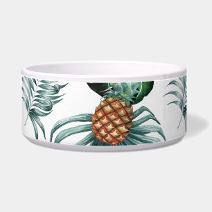 Pineapple Tropical Watercolor Jungle Palm Pattern Bowl