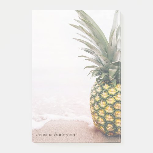 Pineapple Tropical with Name Post_it Notes