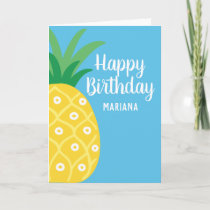 Pineapple Tutti Frutti Fruit Birthday Party Card