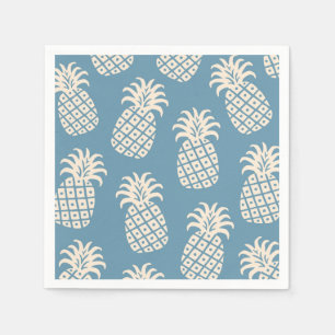 Pineapple Twist Tropical Design Napkins