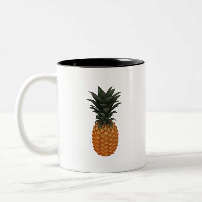 Pineapple Two-Tone Coffee Mug (Left)