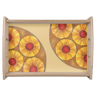 Pineapple Upside Down Cake Cherry Foodie Tray