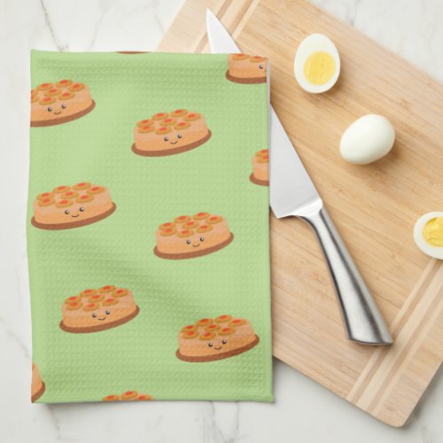 Pineapple Upside Down Cake Kitchen Towel