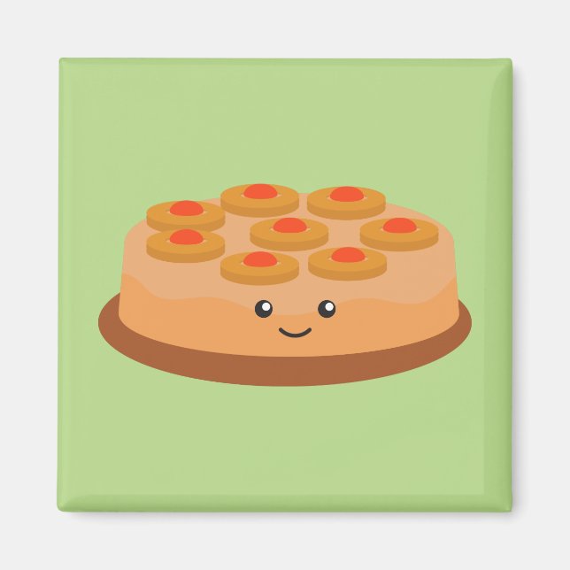 Pineapple Upside Down Cake Magnet (Front)