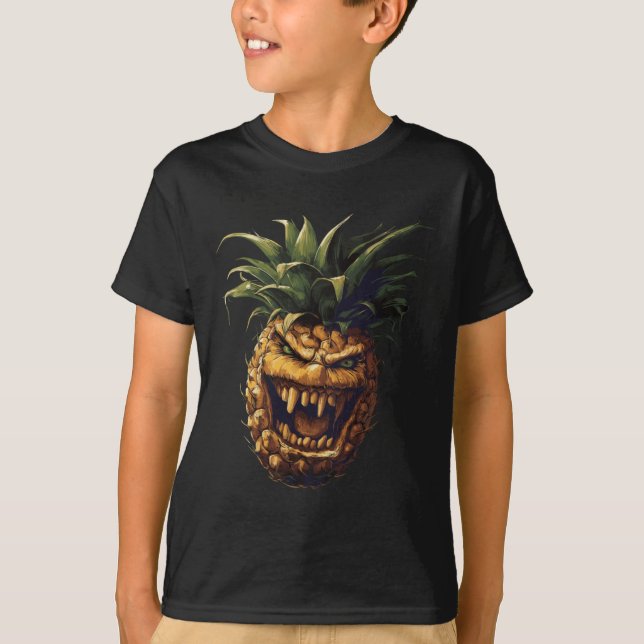 Pineapple Vampire Sticker  T-Shirt (Front)
