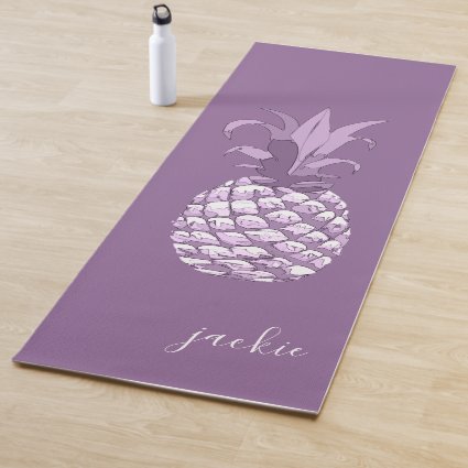 Pineapple Violet Purple ID239 Yoga Mat