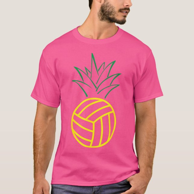 Pineapple Volleyball Funny T-Shirt (Front)