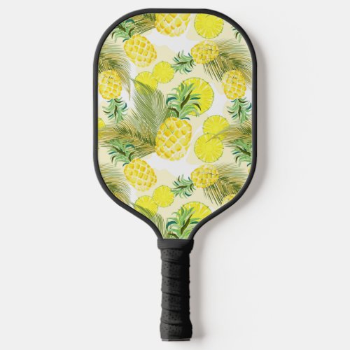 Pineapple Watercolor Fresh Summer Pattern Pickleball Paddle