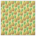 Pineapple watercolor pattern fabric