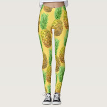 Pineapple watercolor pattern