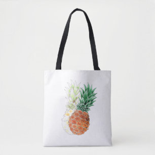 Pineapple, watercolor . tote bag