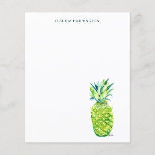 Pineapple Watercolor Tropical Spring Stationery