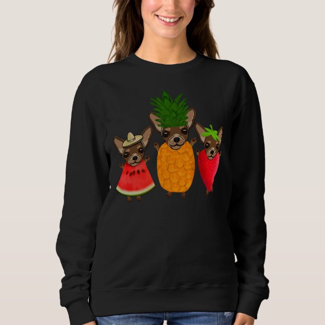 Pineapple Watermelon And Strawberry Fashion Cute C Sweatshirt (Front)
