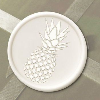 Pineapple Wax Seal Sticker by paesaggi at Zazzle