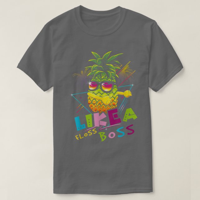 Pineapple Wear Sunglasses Floss Like A Boss Christ T-Shirt (Design Front)