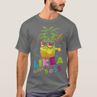 Pineapple Wear Sunglasses Floss Like A Boss Christ T-Shirt