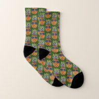 Pineapple Wearing Sunglasses Pattern Foodies, ZSSG Socks