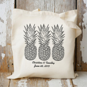Pineapple Wedding Welcome Bag,Wedding Favor/Gift Tote Bag