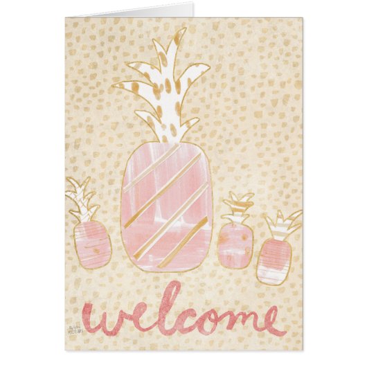 Pineapple Welcome Cards (Front)
