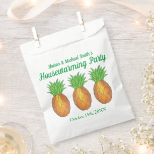 Pineapple Welcome Open House Housewarming Party Favor Bag