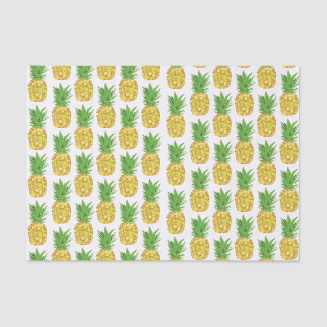 Pineapple White Tissue Paper (Front)