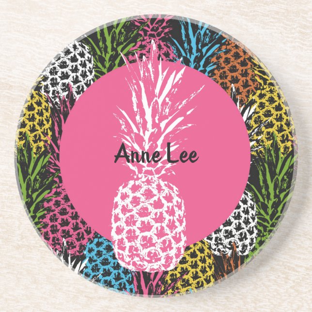 Pineapple Wild and Sweet Drink Coaster (Front)