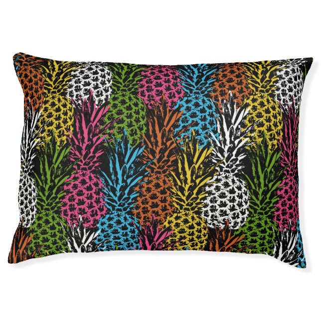 Pineapple Wild and Sweet Pet Bed (Front)