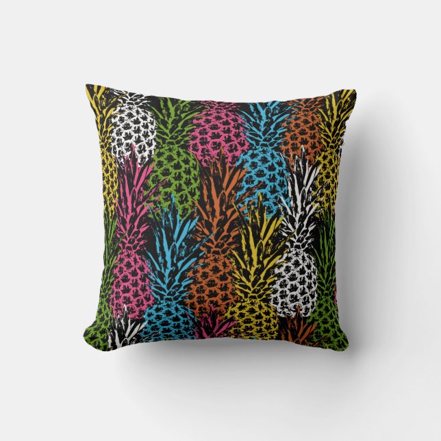 Pineapple Wild and Sweet Throw Pillow (Front)