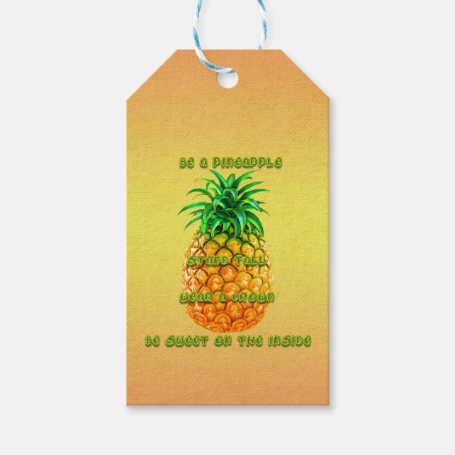 Pineapple Wisdom Gift Tags (Front)