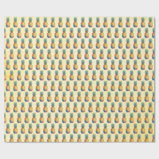 Pineapple Wrapping Paper (Flat)