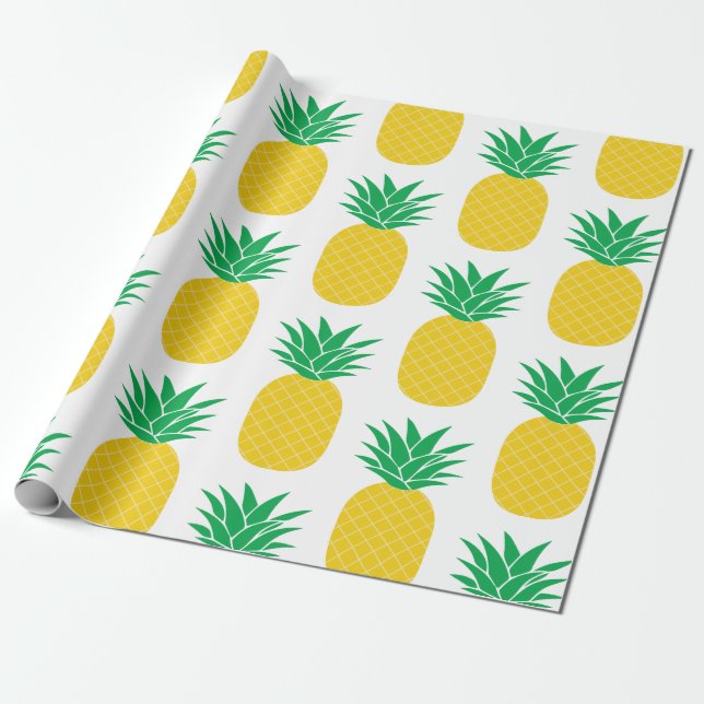 Pineapple Wrapping Paper (Unrolled)