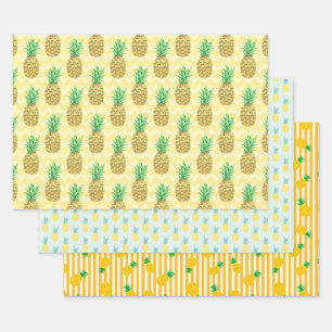 Pineapple Wrapping Paper Sheets