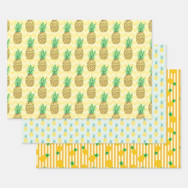 Pineapple Wrapping Paper Sheets (Set)