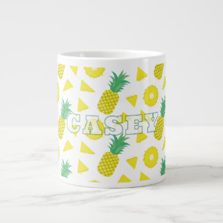 Pineapple Yellow Green Fruit Pattern Modern Giant Coffee Mug