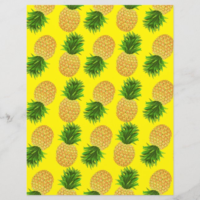 Pineapple Yellow Paper Sheet