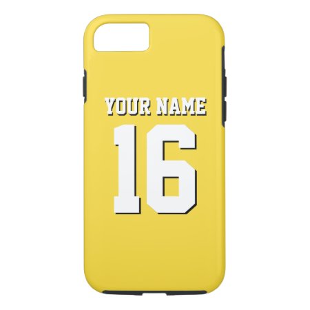 Pineapple Yellow Sporty Team Jersey Iphone 8/7 Case