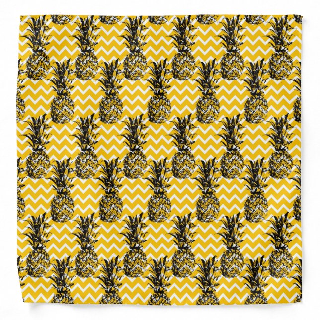 Pineapple Zigzags Bandana (Front)
