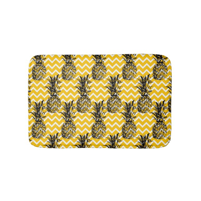 Pineapple Zigzags Bath Mat (Front)