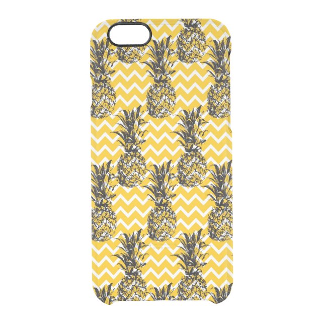 Pineapple Zigzags Uncommon iPhone Case (Back)