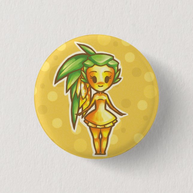 PineappleChibi Pinback Button (Front)