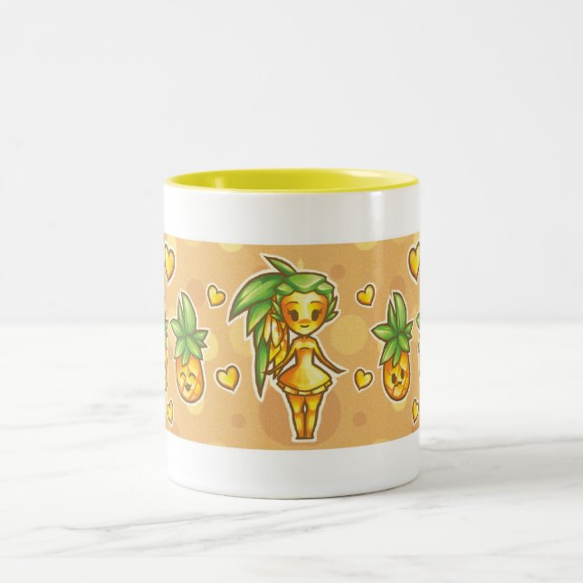PineappleChibi Two-Tone Coffee Mug (Center)