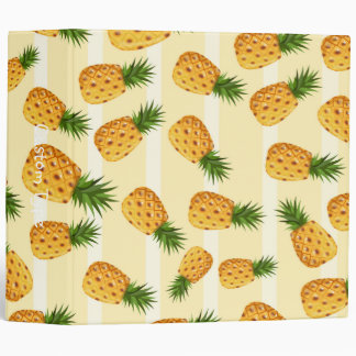 Pineapples 3 Ring Binder