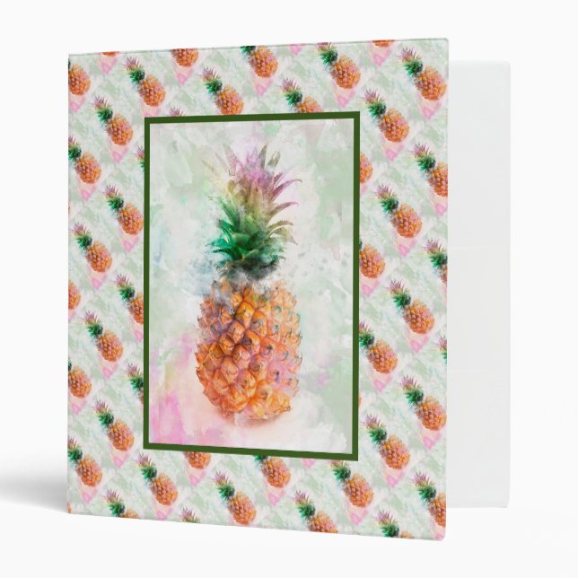 Pineapples 3 Ring Binder (Front/Inside)