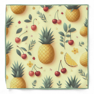 Pineapples and Cherries Bandana